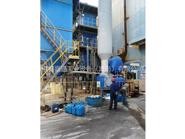 鍋爐換熱設備施工現場