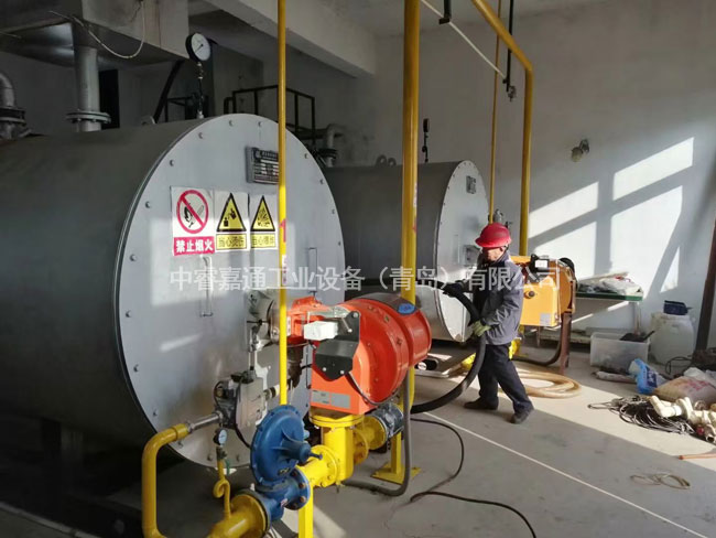 鍋爐換熱設備施工現場