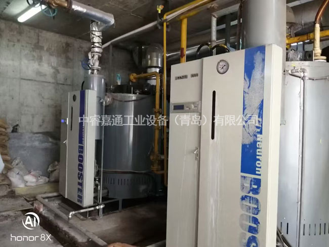 鍋爐換熱設備施工現場