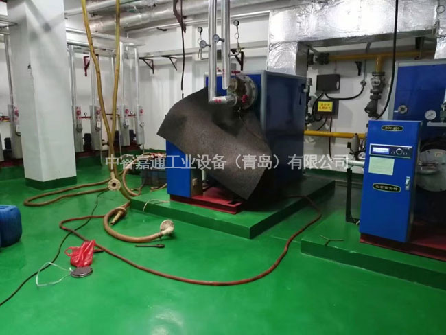 鍋爐換熱設備施工現場