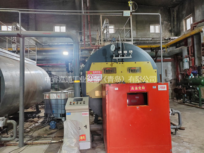 鍋爐換熱設備施工現場