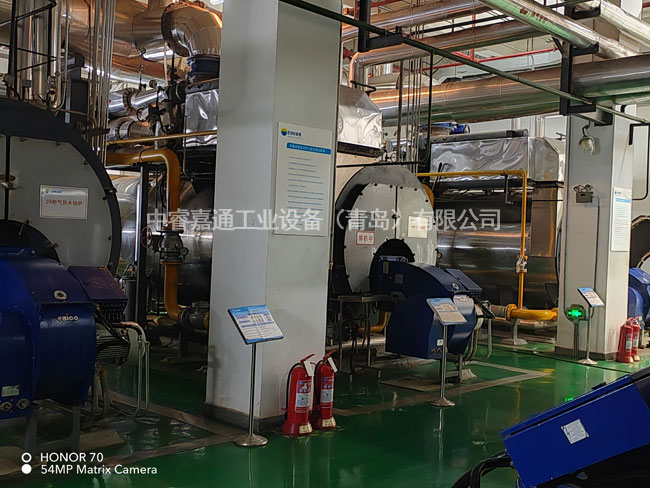 鍋爐換熱設備施工現場