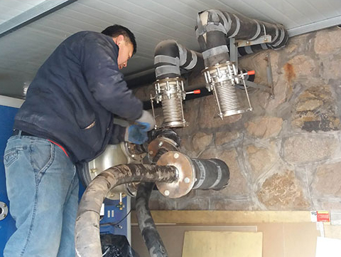 真空鍋爐清洗現場