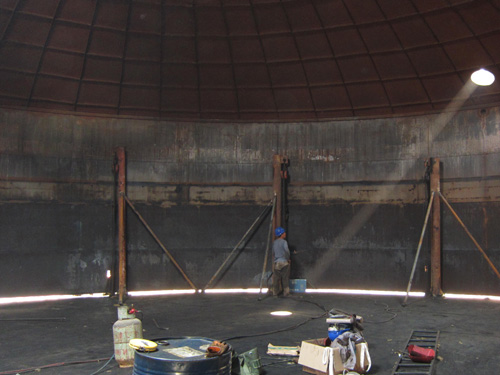 油罐拆除安全施工現場